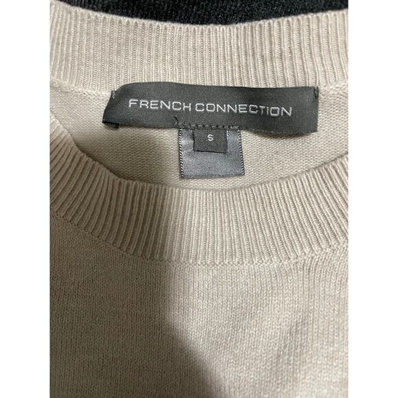 French Connection Men's Size Small Striped Color Block Sweater - Picture 2 of 7